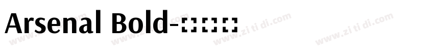 Arsenal Bold字体转换